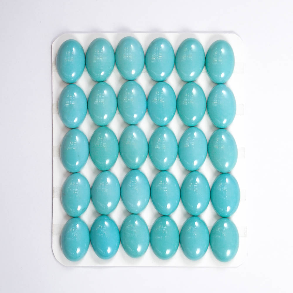 Natural Colour High Quality Turquoise Oval Cabochon Exporter