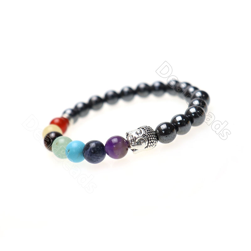 Crystal Stone Customized 7 Seven Chakra Bracelet Exporter