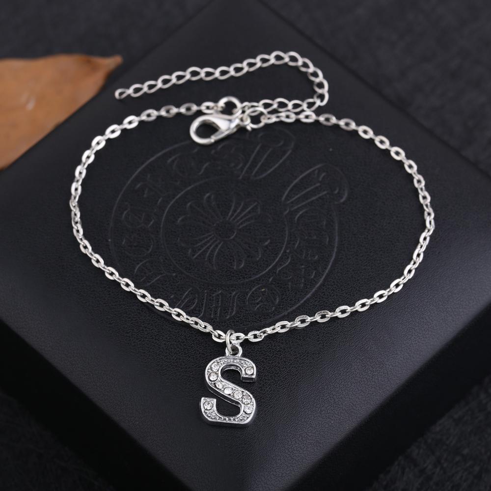 S Letter Pendant Anklet For Women Foot Jewelry Exporter