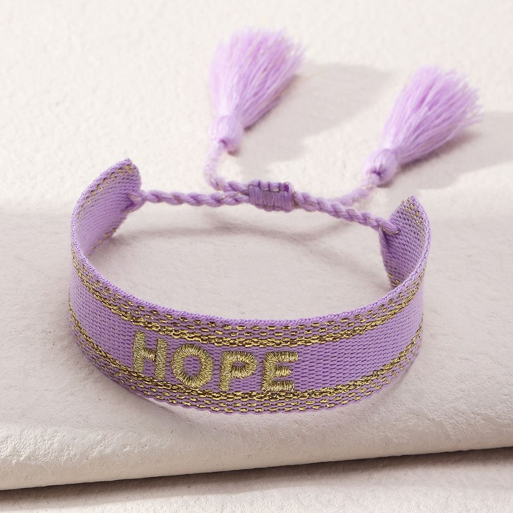 LOVE Letter Tassel Bracelet Custom Woven Bracelets Supplier