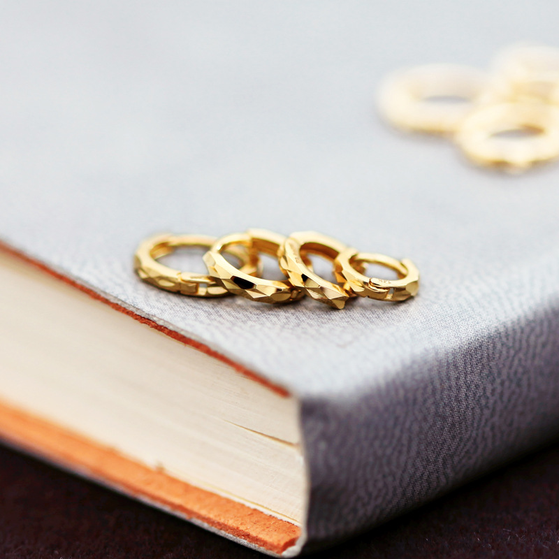 Selling Solid Gold Earrings Women Fashion Elegant 14k Earring Supplier