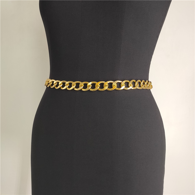 14K Gold Plated Chain Waist Trendy Chain Belt Women Waist Exporter
