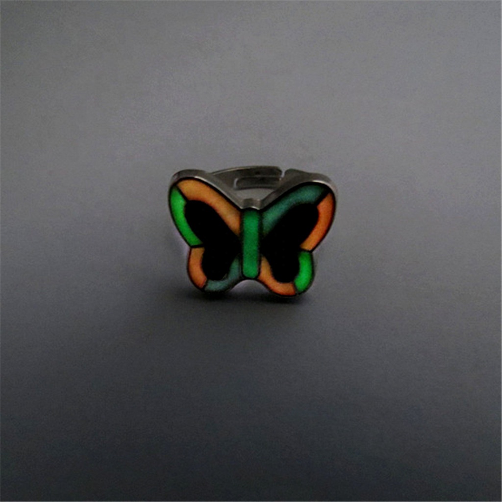 Heart Butterfly Moon Star Ring Temperature Sensitive Mood Ring Exporter