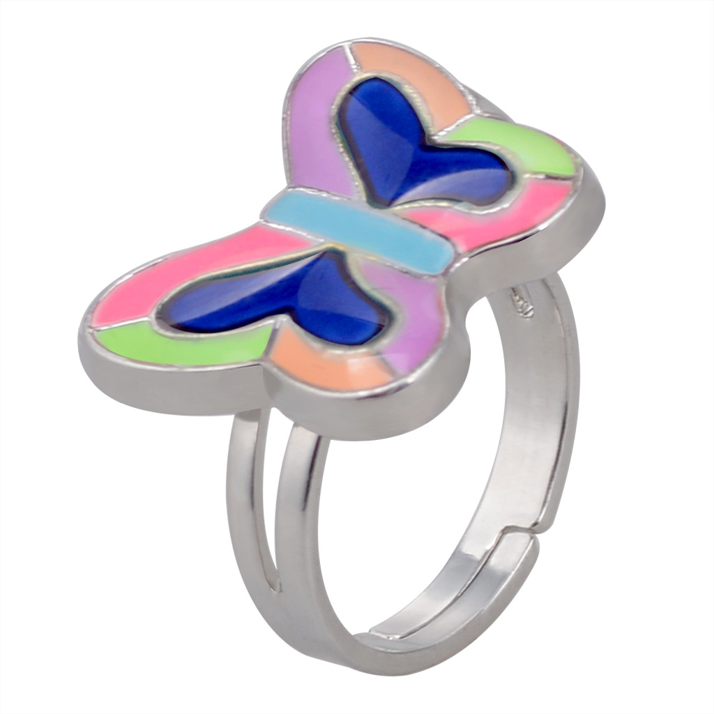 Heart Butterfly Moon Star Ring Temperature Sensitive Mood Ring Exporter