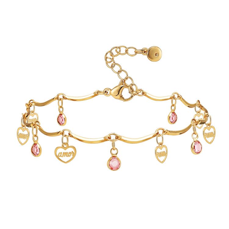 Fashion New Design Brass Waterproof Anklet For Women Exporter