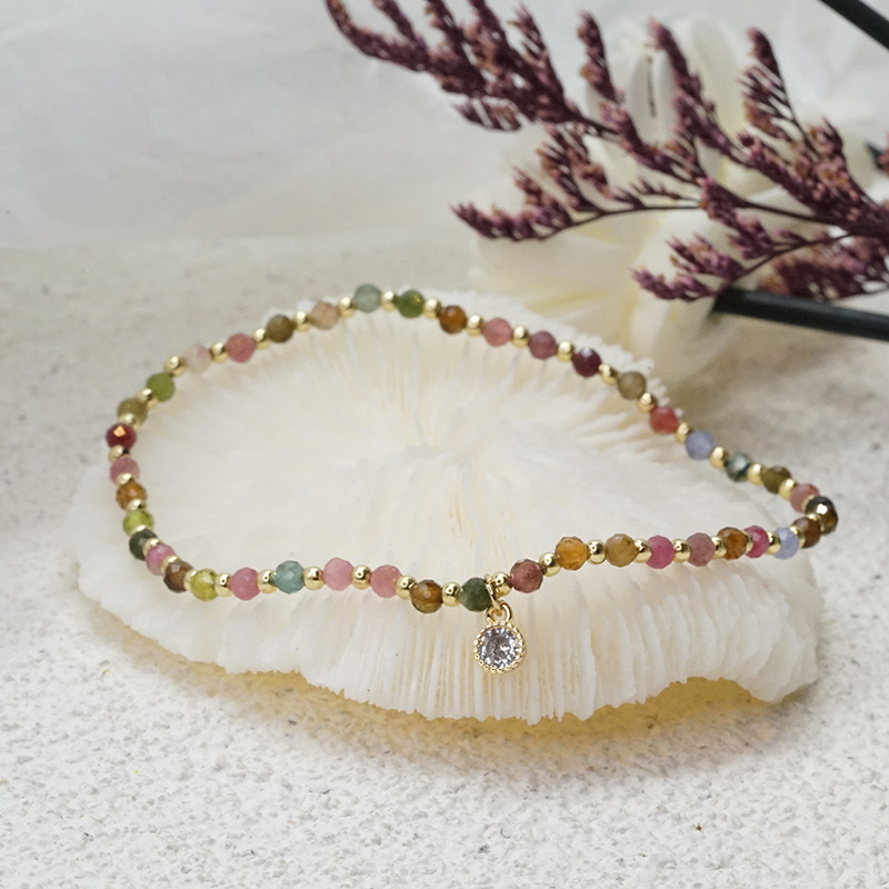 Natural Stone Beaded Waterproof Anklet Simple Elegant Anklets Exporter