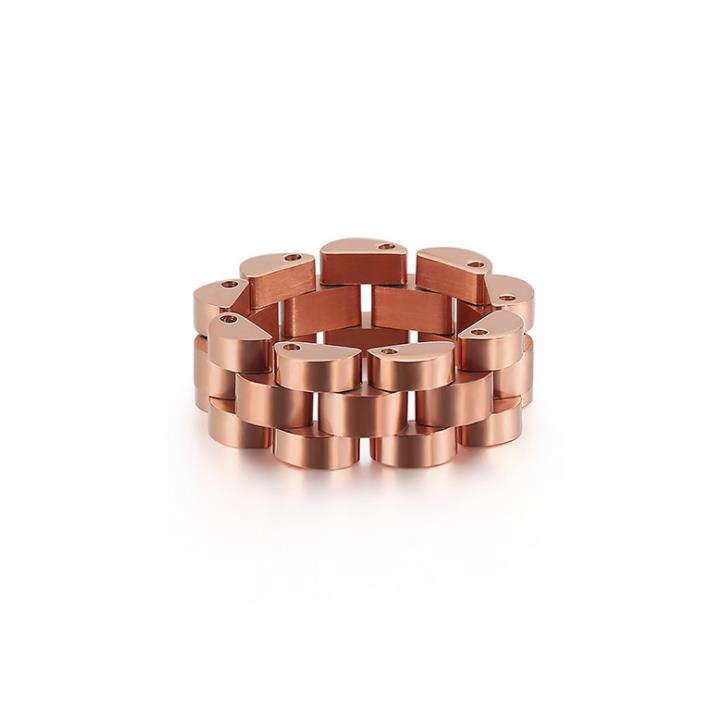 Stainless Steel Mens Women Fashion Watch Band Ring Supplier