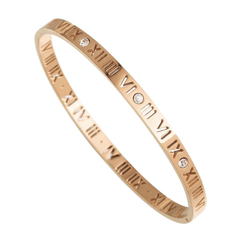 Cheap Fashion Rose Gold Date letters Bracelets Supplier