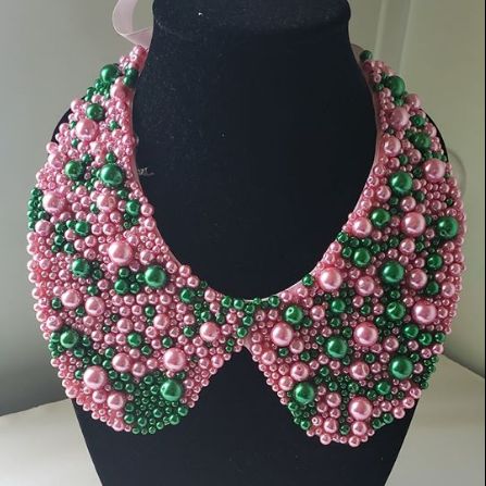 Pink Pearl Handmade Collar Pearl Necklace Wholesaler