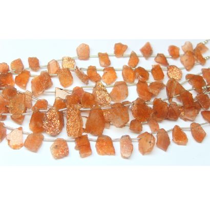 Natural Sunstone Smooth Slice Rough Beads Wholesaler