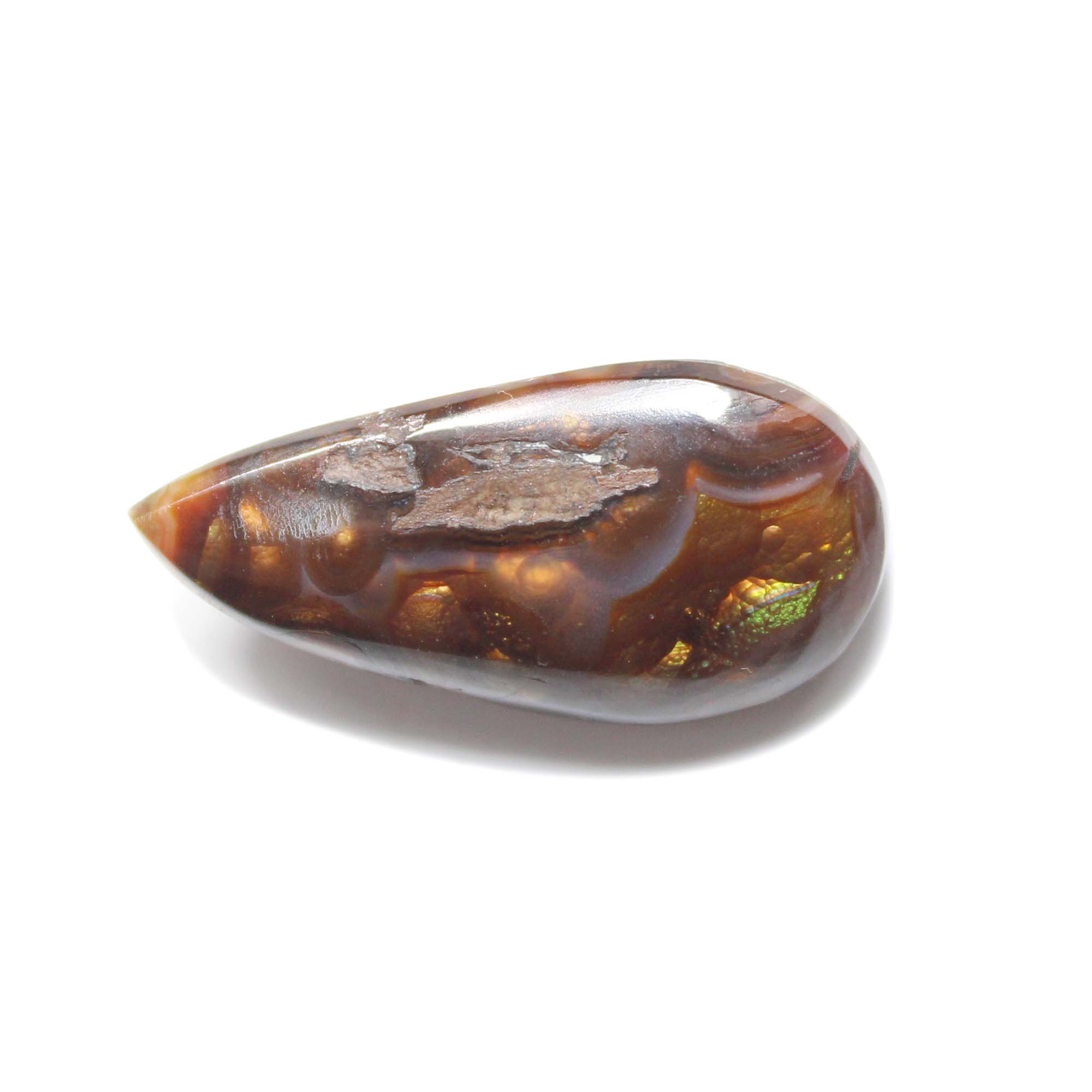 Natural Mexican Fire Agate Smooth Cabochon Pear Shape 16x31MM Exporter