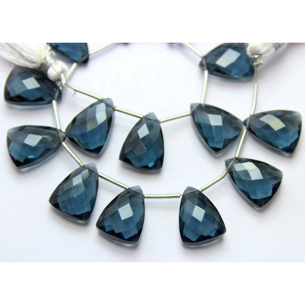 Natural Blue Topaz Quartz Faceted Fancy Shape Exporter