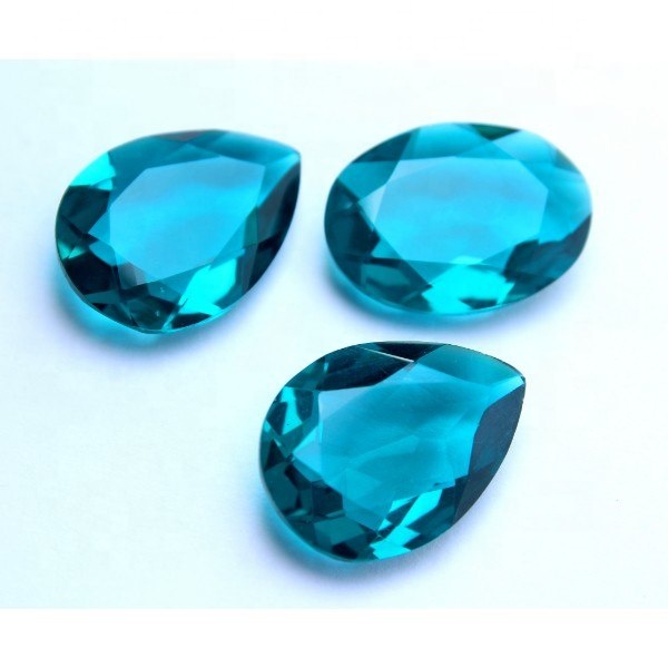 Beautiful Blue Apatite Quartz Faceted Gemstones Cabochon 24x18mm Exporter