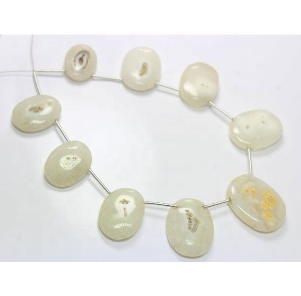 Natural Solar Quartz Smooth Oval Shape Beads Exporter