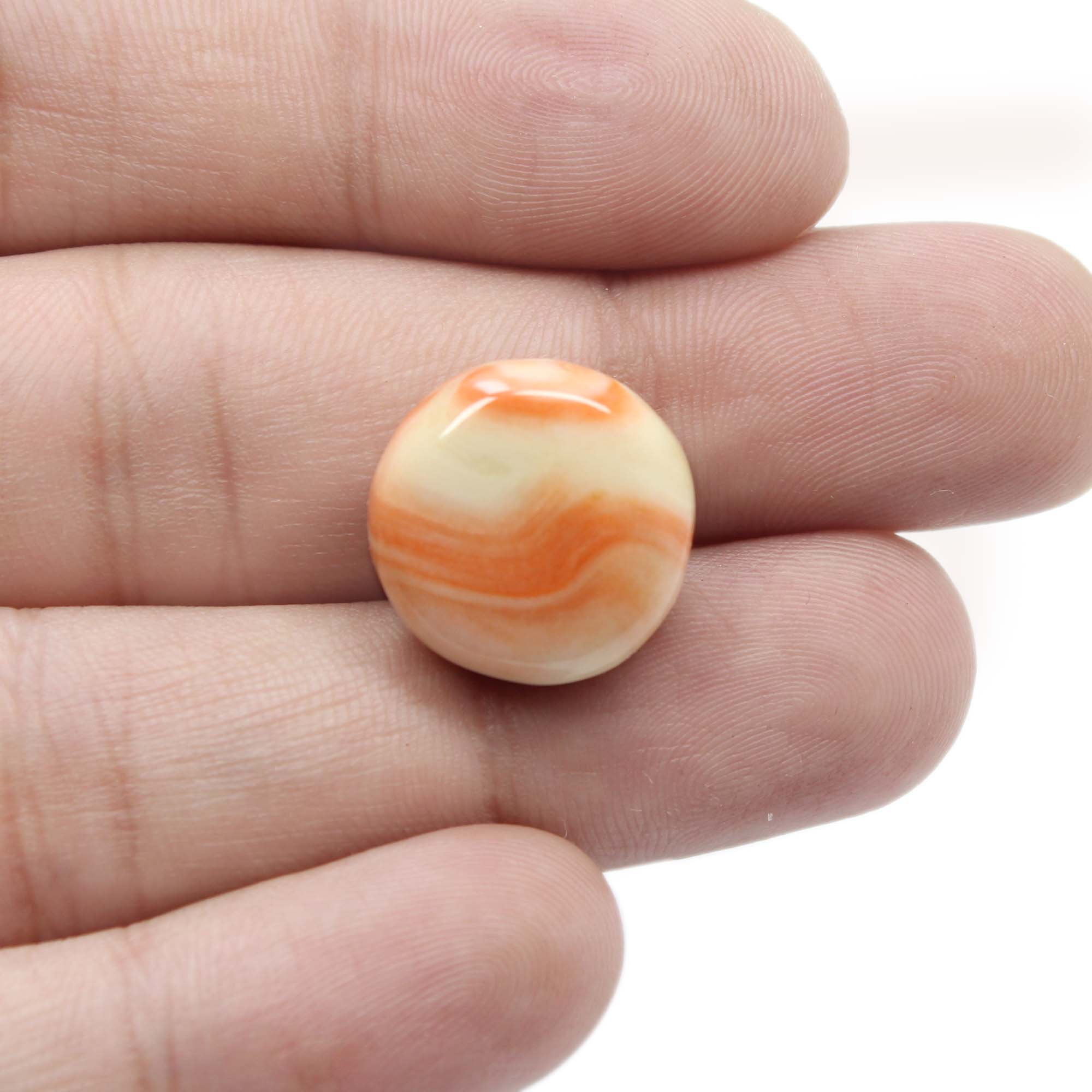 Natural Angel Skin Japanese White Coral Round Shape 18MM Supplier