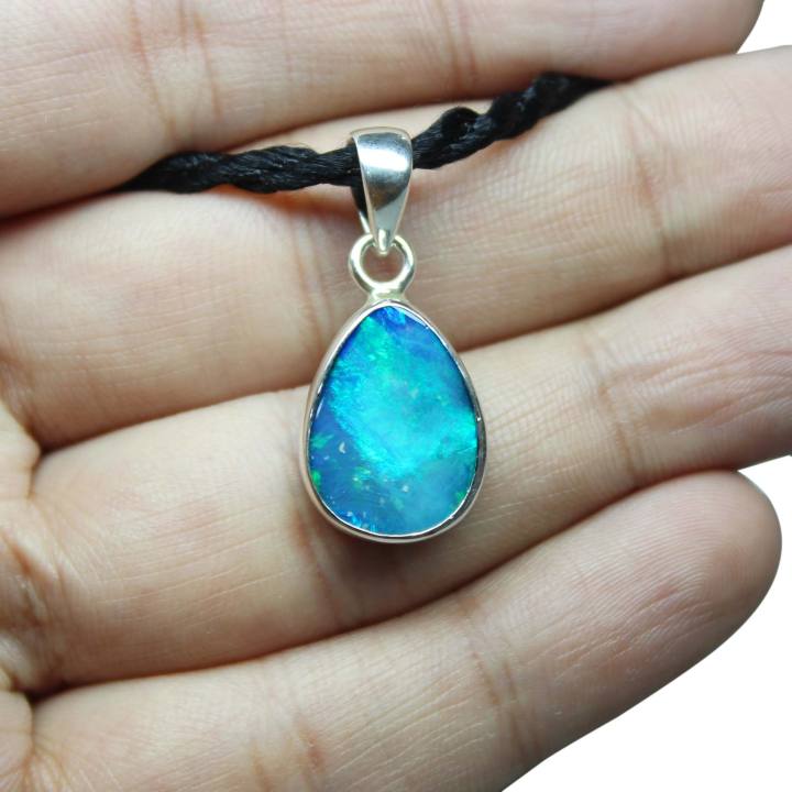 925 Sterling Silver Pendant Natural Australian Opal Gemstone Manufacturer