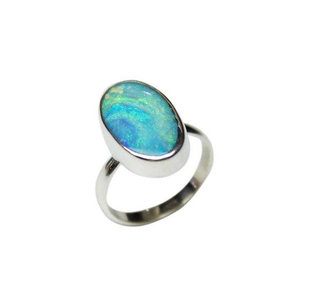 925 Sterling Silver Ring Natural Australian Opal Manufacturer