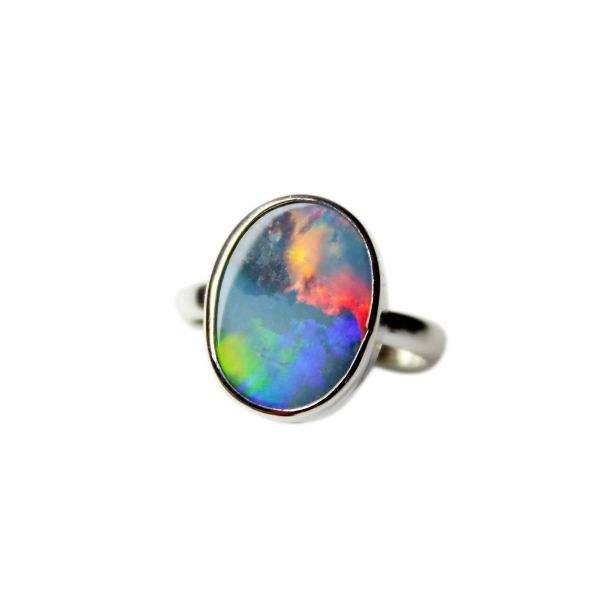 Rare Quality 925 Sterling Silver Ring Natural Australian Opal Manufacturer