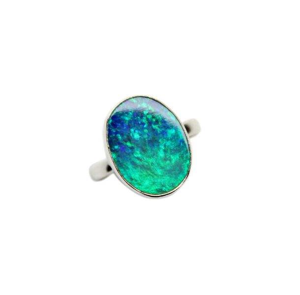 925 Sterling Silver Ring Natural opal gemstone ring Manufacturer